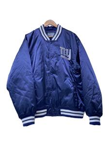 NFL◆NY GIANTS/ニューヨークジャイアンツ/スタジャン/L/ナイロン/NVY/無地