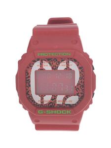 CASIO◆クォーツ腕時計/デジタル/ラバー/RED/RED/DW-5600VT/EVA-02