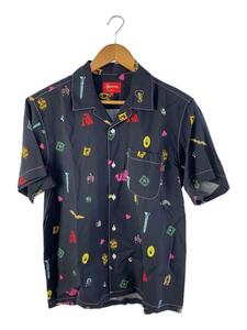 Supreme◆半袖シャツ/S/レーヨン/BLK/deep space rayon shirt