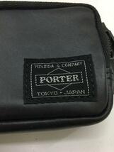 PORTER◆コインケース/レザー/BLK/メンズ_画像3