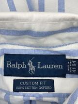 POLO RALPH LAUREN◆長袖シャツ/-/コットン/WHT/ストライプ_画像3