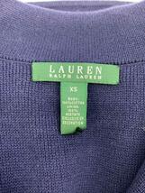 LAUREN RALPH LAUREN◆RALPH LAUREN/ニットブレザー/テーラードジャケット/XS/コットン/NVY_画像3