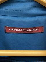 COMPTOIR DES COTONNIERS◆コート/38/コットン/BLU/無地_画像3