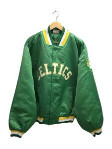 HARD WOOD CLASSICS◆CELTICS/スタジャン/ポリエステル/GRN