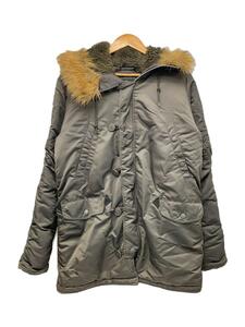 ALPHA INDUSTRIES◆モッズコート/L/ナイロン/KHK/20094-276