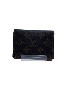 LOUIS VUITTON◆ポルト・2カルト・ヴェルティカル_モノグラム・キャンバス_BRW/PVC/BRW/モノグラム/メンズ