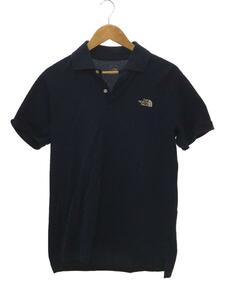 THE NORTH FACE◆S/S COOL BUISINESS POLO_ショートスリーブクールビジネスポロ/L/-/NVY/無地