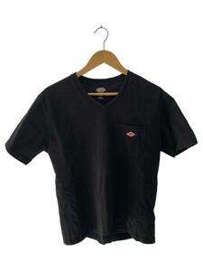 DANTON◆Tシャツ/40/コットン/BLK/無地/ワンポイント/ポケット/19S-HS-001