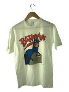 JERZEES◆1988s_BATMANプリントムービーTシャツ/M/コットン/WHT