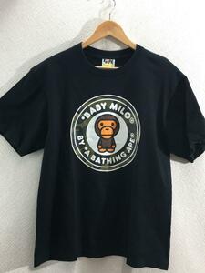 A BATHING APE◆Tシャツ/L/コットン/BLK/プリント/002TEF801003X