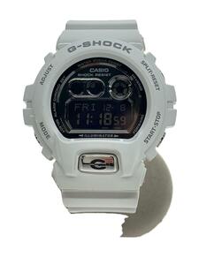 CASIO◆クォーツ腕時計・G-SHOCK/デジタル/ホワイト
