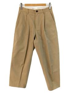 UNIVERSAL PRODUCTS◆COTTON 1TUCK TROUSERS/トラウザーズ/2/コットン/BEG/213-60502/ヨゴレ有