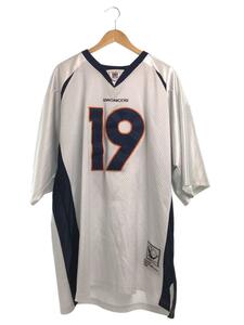 mitchell&ness◆ゲームシャツ/アメフト/NFL/DENVER BRONCOS/カットソー/ホワイト/RICE/No19