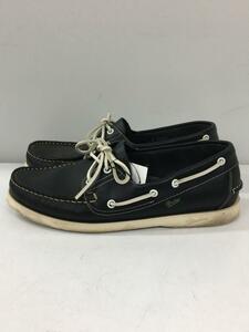 Paraboot*BARTH/MARINE deck shoes /UK7/BLK/ cow leather /780019