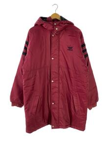 adidas◆コート/M/ナイロン/RED