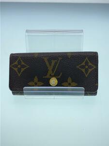 LOUIS VUITTON◆ミュルティクレ4_モノグラム・キャンバス_BRW/PVC/BRW/メンズ