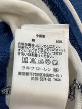 RRL◆長袖Tシャツ/L/コットン/ホワイト/ブルー/ボーダー/ロンt_画像4