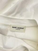 SAINT LAURENT◆Tシャツ/XS/コットン/WHT_画像3