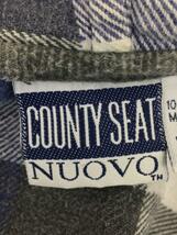 COUNTY SEAT NUOVO/フード長袖シャツ/S/コットン/PUP/チェック_画像3