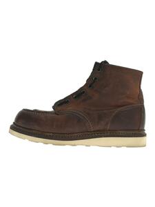 RED WING◆レースアップブーツ/28cm/ブラウン/レザー/1907/フロントジップ