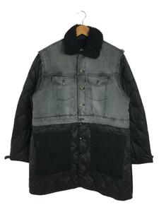 DIESEL◆キルティングデニムコート/L/ナイロン/BLK/A008740ABAA