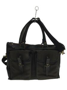 HINSON◆BARDEN CEEK LINE FIELD SHOULDER BAG/バッグ/馬革/BLK