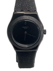 SWATCH◆クォーツ腕時計/アナログ/-/BLK/BLK/YSB101