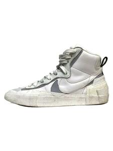 NIKE◆BLAZER MID SACAI/ブレーザーミッドサカイ/ホワイト/BV0072-100/26.5cm/WHT