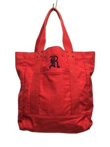 RALPH LAUREN◆トートバッグ/コットン/RED