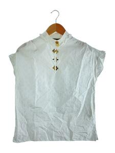 LOUIS VUITTON*19SS/ monogram / no sleeve blouse /36/ cotton / white /RW192W AQV FHBL13