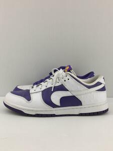 NIKE◆ローカットスニーカー/27cm/ホワイト/パープル/DJ4636-100/WMNS DUNK LOW SE