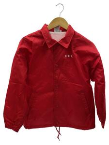 X-girl◆SMART LOGO COACH JACKET/ナイロンジャケット/1/ナイロン/RED/無地/05199501