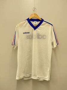 adidas◆Tシャツ/-/ポリエステル/WHT/ASR-6175