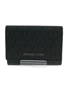 MICHAEL KORS◆カードケース/-/BLK/総柄/メンズ/36U9LGFD1B