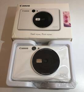 Canon iNSPiC インスタントカメラプリンター CV-123 キャノン インスピック ホワイト コンパクトカメラ 箱 説明書