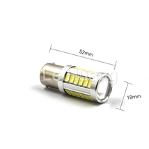 S25 BA15S LEDバルブ　180度平行ピン　アンバー　二個セット　12v　_画像3