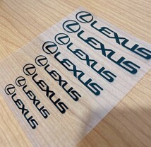 レクサス ブレーキ キャリパー ステッカー 黒 8枚セット LEXUS シール HS CT UX NX IS RX RC GS ES LS LX_画像4