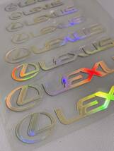 レクサス ブレーキ キャリパー ステッカー レーザーシルバー 8枚セット LEXUS シール HS CT UX NX IS RX RC GS ES LS LX_画像2