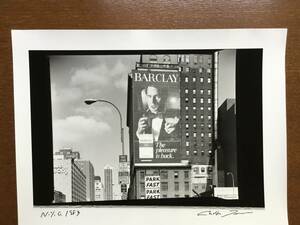 田中長徳です。オリジナルヴィンテージプリントNew York City 1983其ノ4