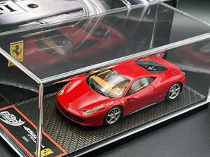 BBR 1/43 Ferrari 458 ITALIA 2009 カーボン台座 (RED) 