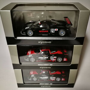 * KYOSHO 1/43 Nissan R390 GT1 1997ru* man 24 час 3 шт. комплект *