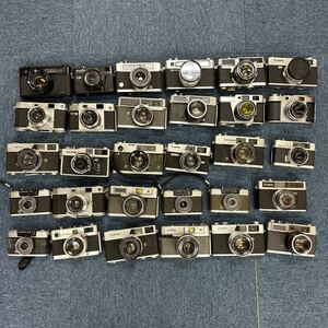 計:30個　レンジファインダーカメラ　まとめ売り　Canon Olympus Konica Minolta YASHICA まとめ　ビンテージ　金属カメラ　R001