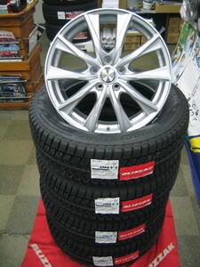 ブリヂストン 国産 スタッドレス タイヤ ブリザック DMV3 DM-V3 225/60R18 225/60-18 ＆ ホイール 新品 4本 即納 2023年製 ハリアー、RAV4