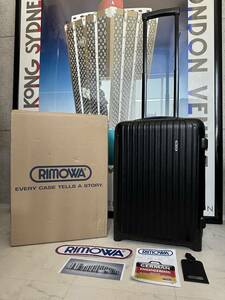 【即決/即納】！極美品！機内持ち込み！ RIMOWA リモワ SALSA 2輪 スーツケース キャリーケース ブラック 黒 ディバイダー付き 851.52 本物