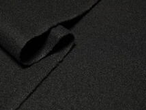 ウール100 メルトンウール やや薄～中間 ソフト 微光沢 黒 6mW巾_画像2