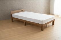 【新品未使用】コンセント付きすのこベッド 天然木 木製 シングル フレームのみ ブラウン_画像10