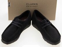 新品/CLARKS/クラークス/WALLABEE/ワラビー/BLACK SUEDE/ブラック スエード/女性用/26155522/22.0cm_画像1