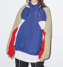 【新品未使用】X-girl REVERSIBLE HOODED JACKET エックスガール リヴァーシブル アウター ジャケット ブルゾン 即完売品 MILKFED. XLARGE_画像2