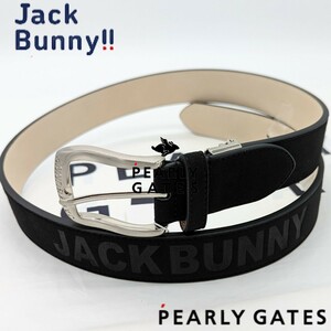 ★新品正規品 PEARLYGATES/ジャックバニーロゴ押し スエードベルト (UNISEX)　天然素材に近い風合い！