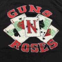 SR4B3♪ 両面プリントバンドデザイン半袖Tシャツ ガンズアンドローゼズ Lサイズ ⑥ GUNS N’ ROSES_画像4